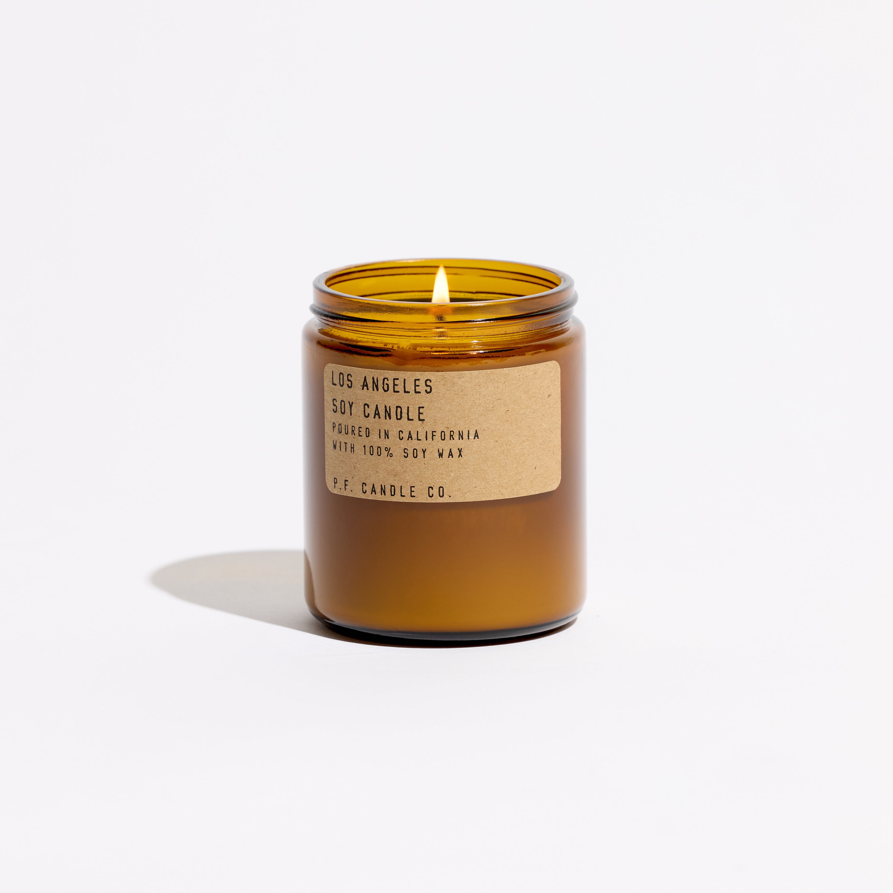 pf candle co los angeles standard soy candle front profile ecomm product shot