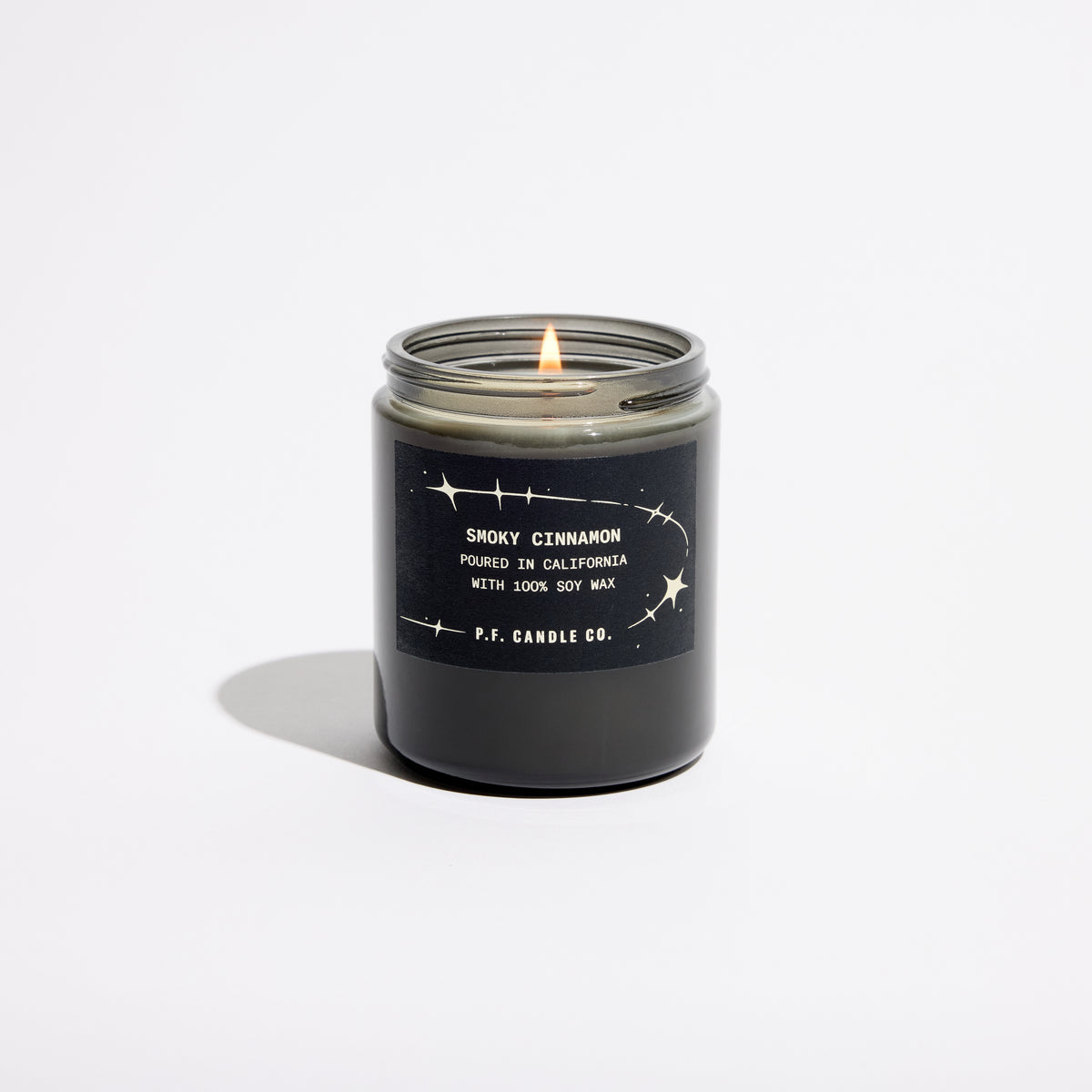 Celestial Smoky Cinnamon Standard Candle Lit