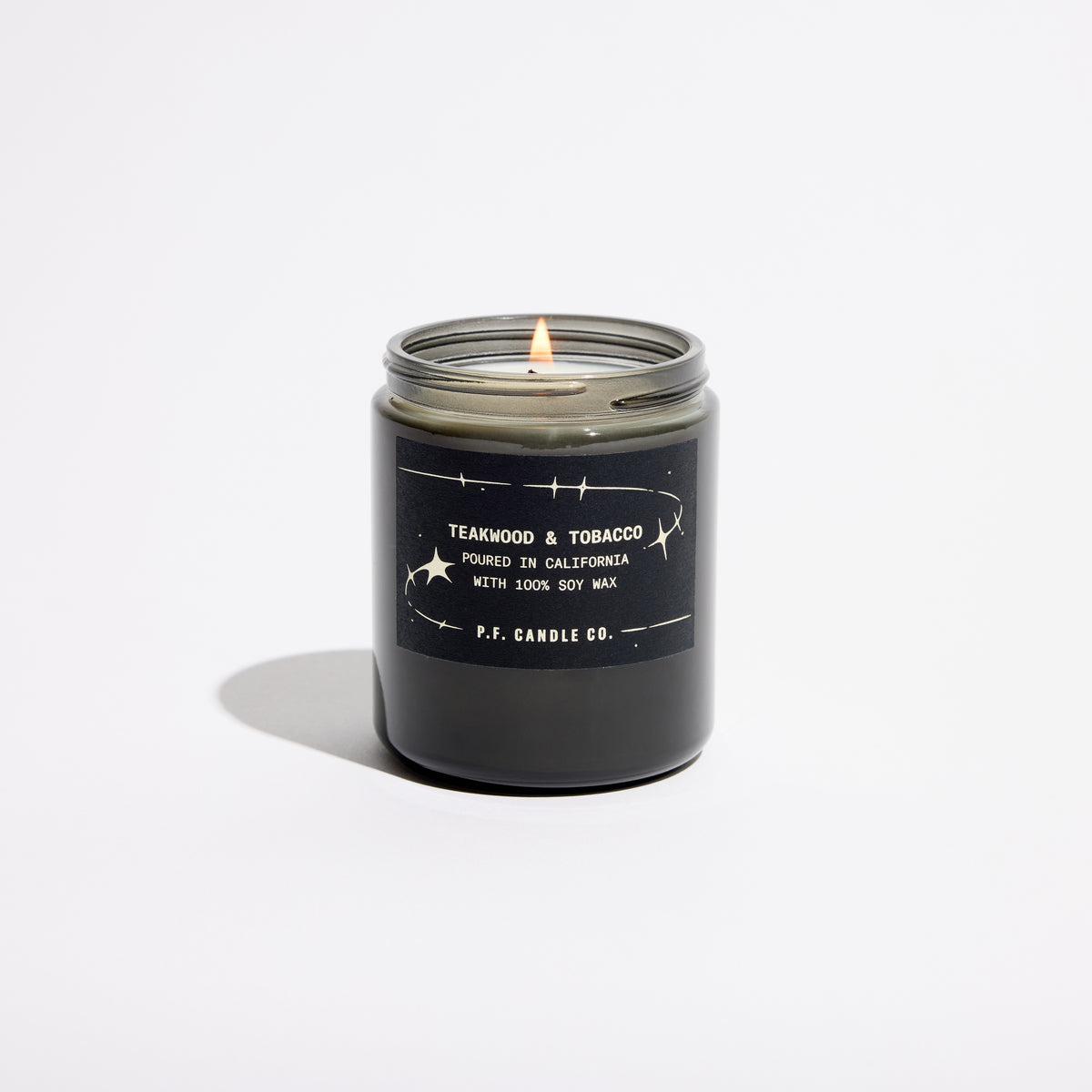 Celestial Teakwood & Tobacco Standard Candle Lit
